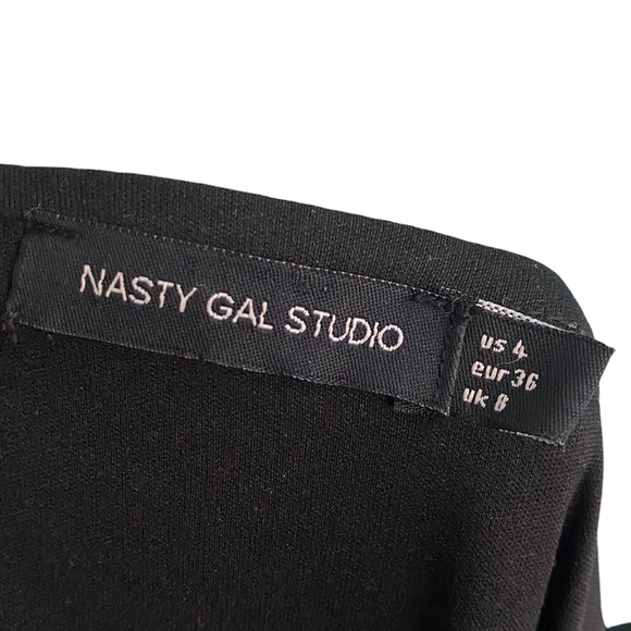 Nasty Gal studio beaded jumpsuit long sleeve sz-4 - Picture 6 of 6